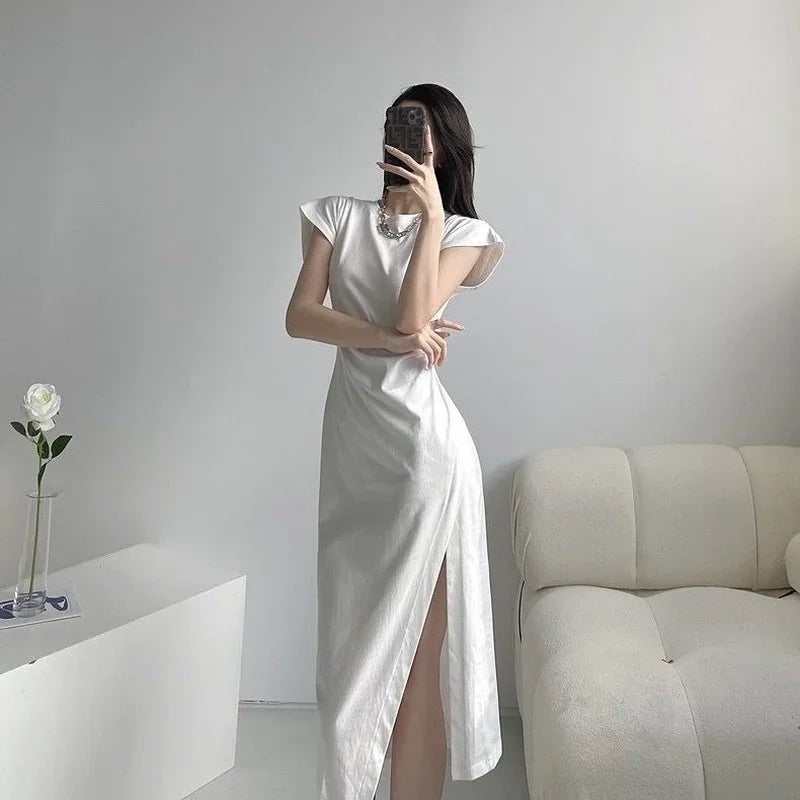 La robe blanche - Style Y2K décontracté