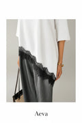 T-shirt Ample Femme Imprimé Léopard – Volants & Lacets | Aeva Été 2026