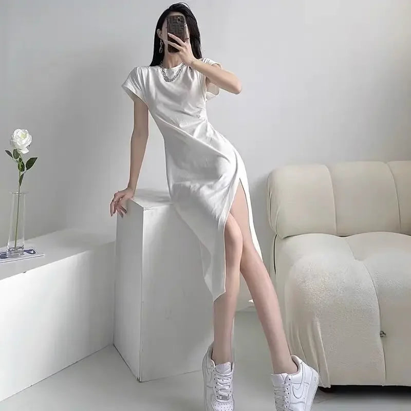 La robe blanche - Style Y2K décontracté